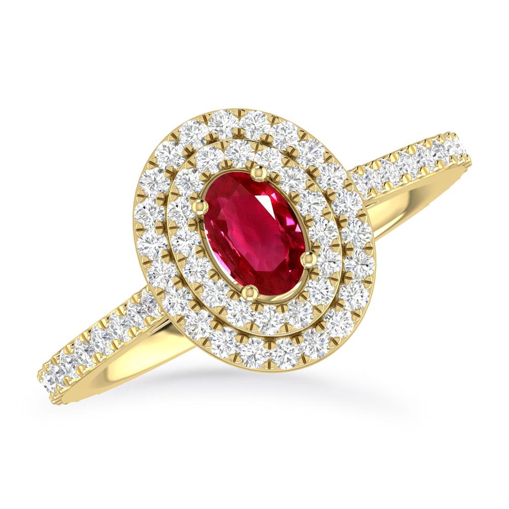 Yellow Gold - Ruby