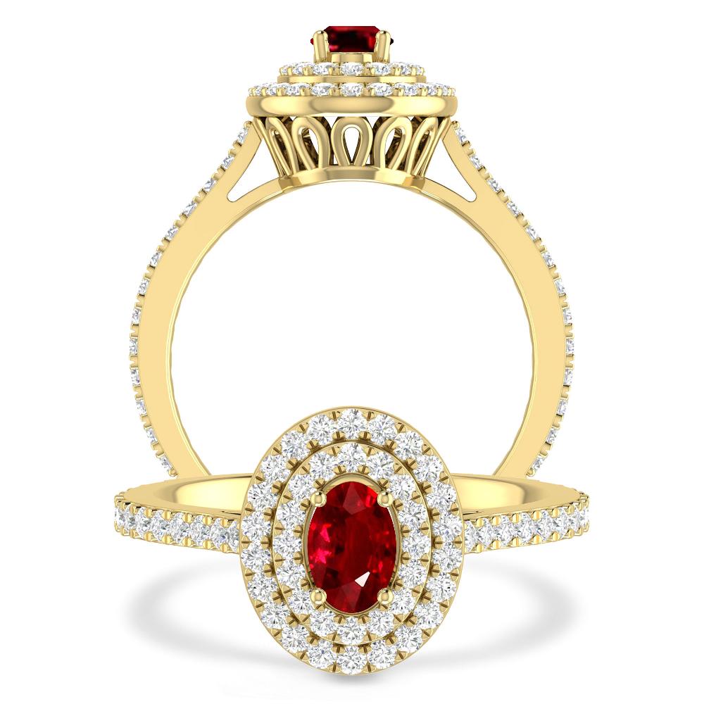 Yellow Gold - Ruby