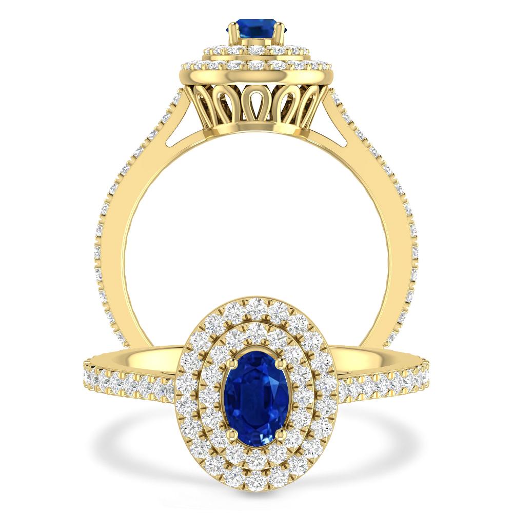 Yellow Gold - Sapphire