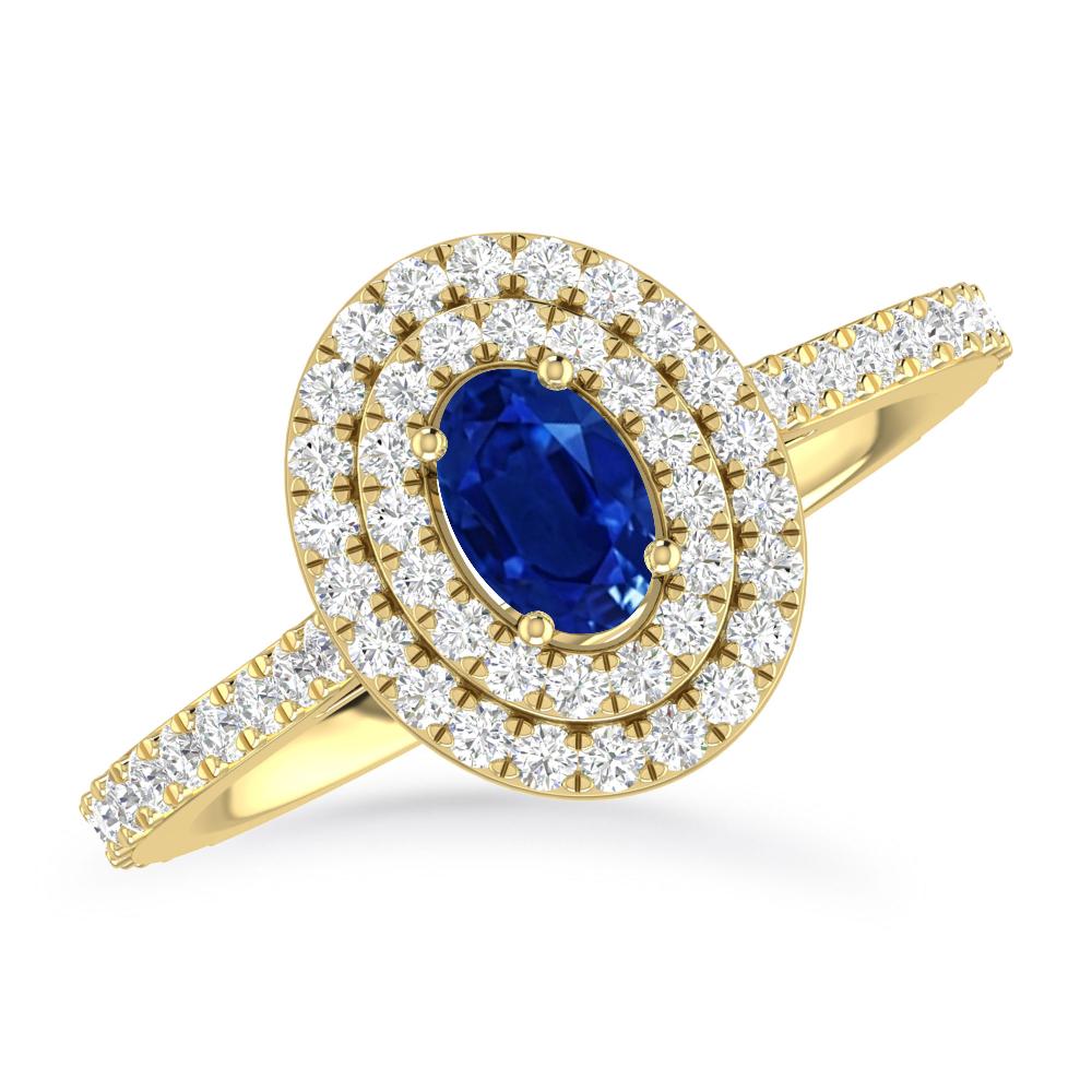 Yellow Gold - Sapphire