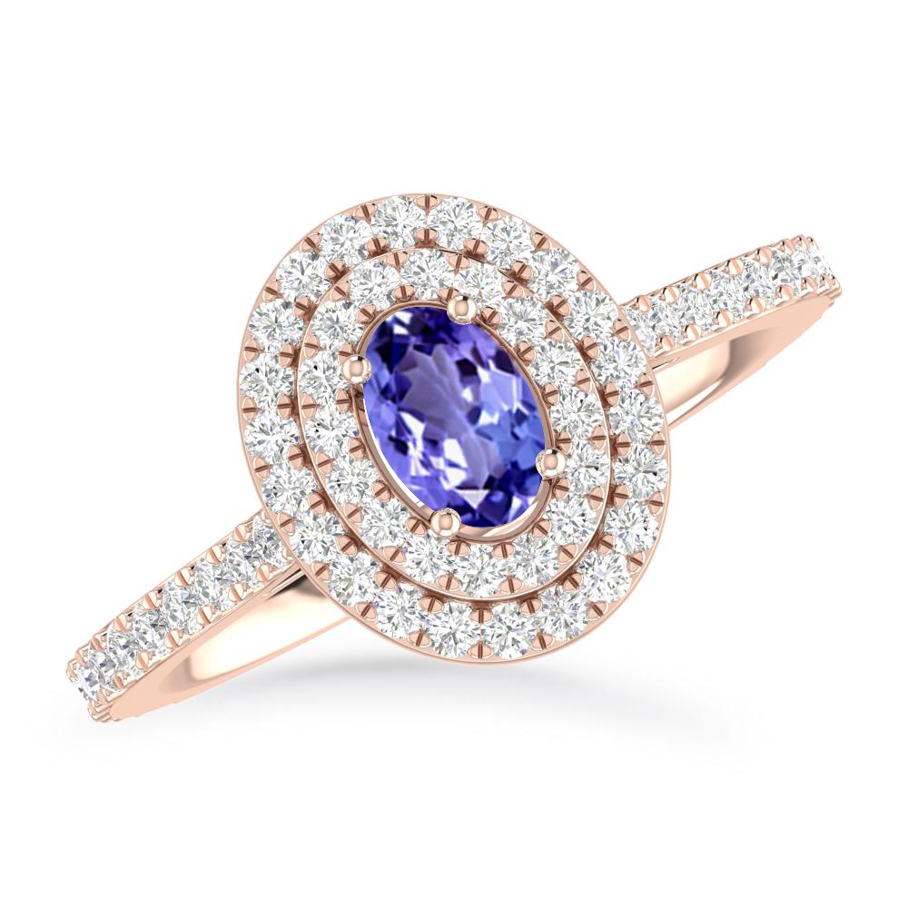 Rose Gold - Tanzanite