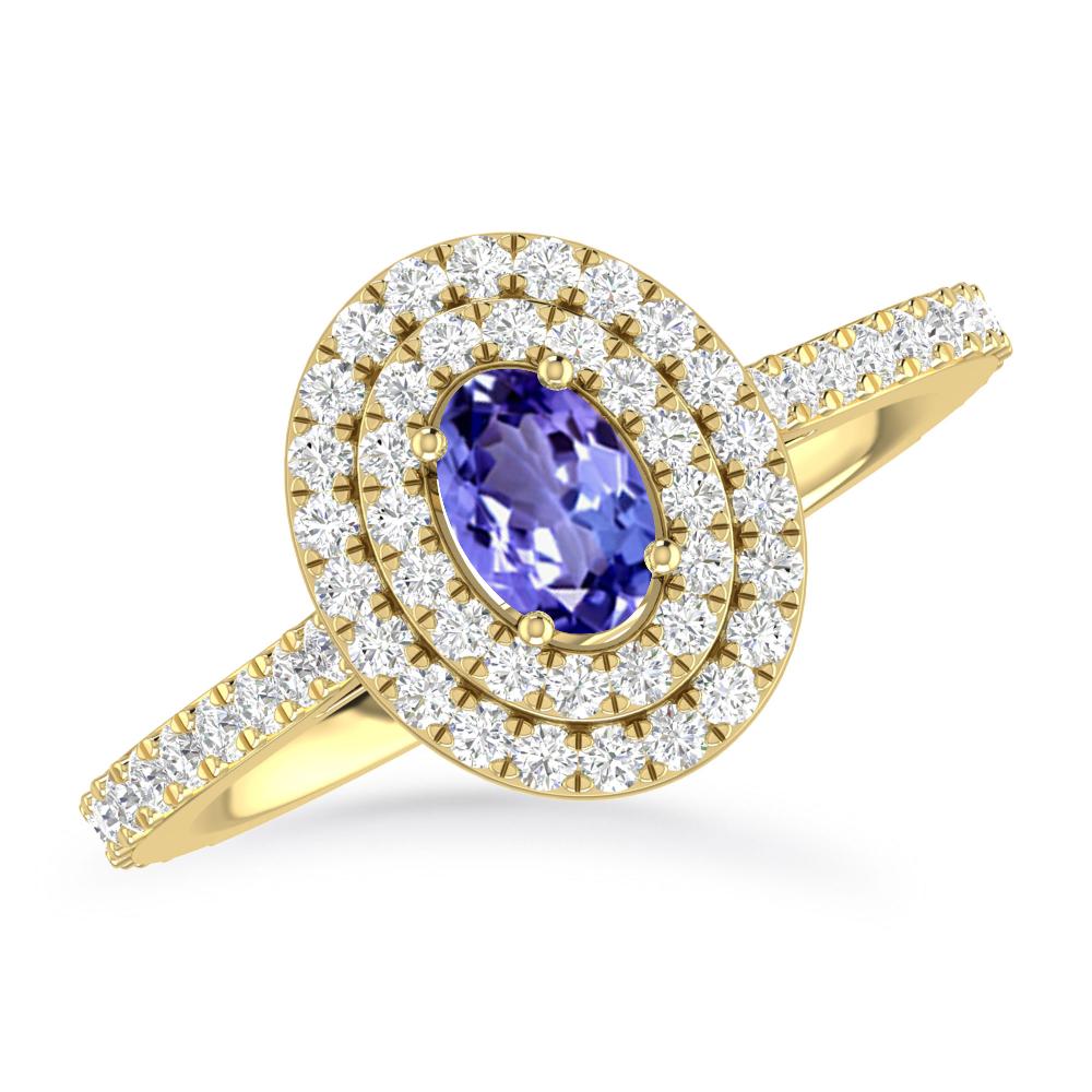 Yellow Gold - Tanzanite