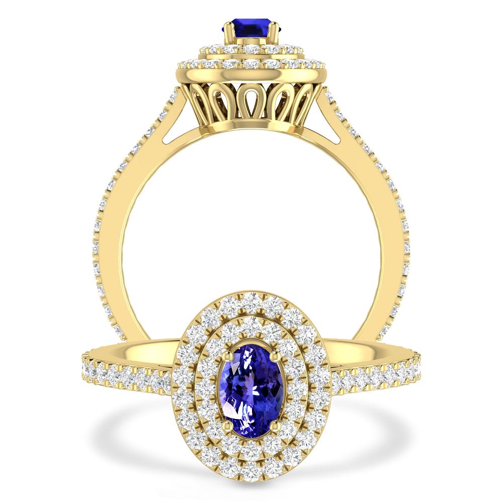 Yellow Gold - Tanzanite