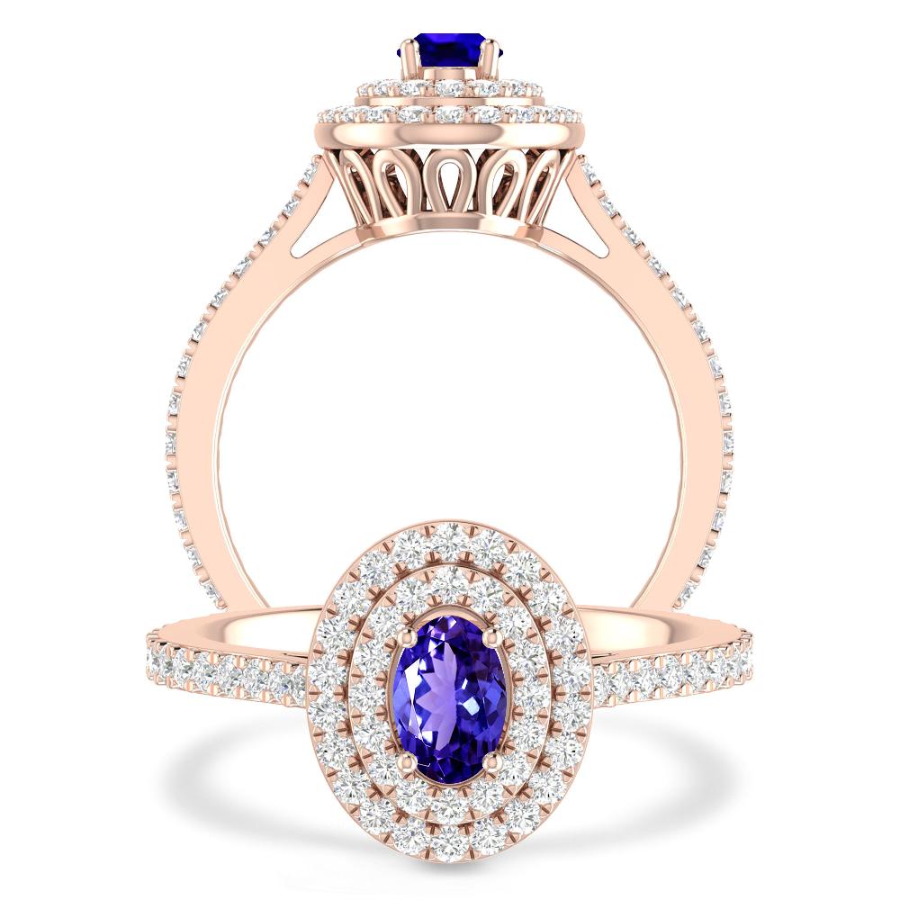 Rose Gold - Tanzanite