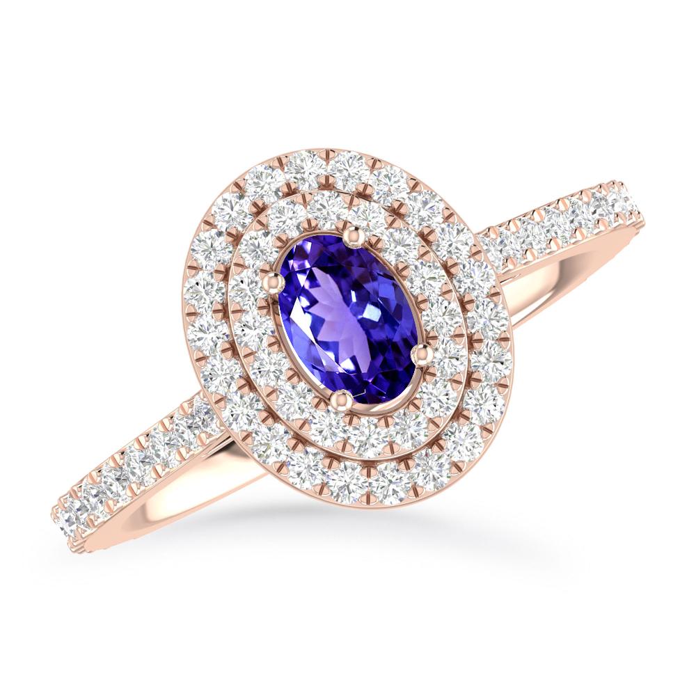 Rose Gold - Tanzanite