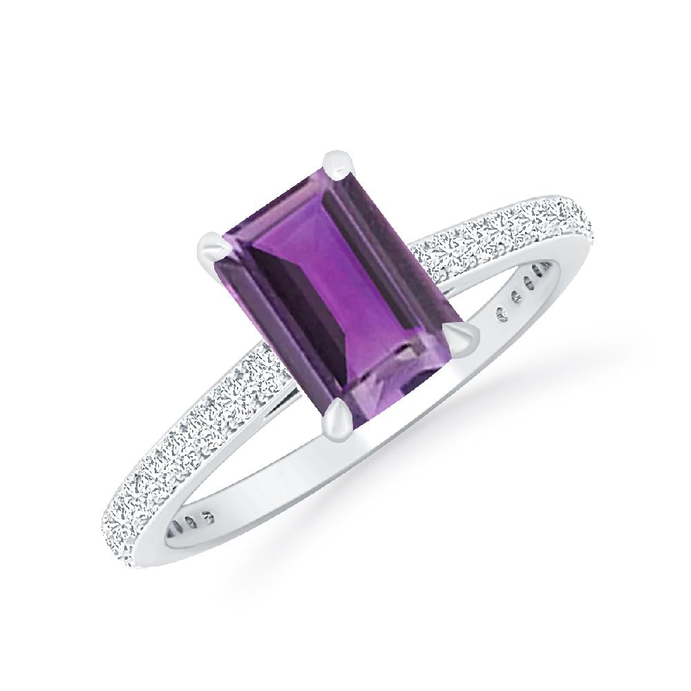 White Gold - Amethyst