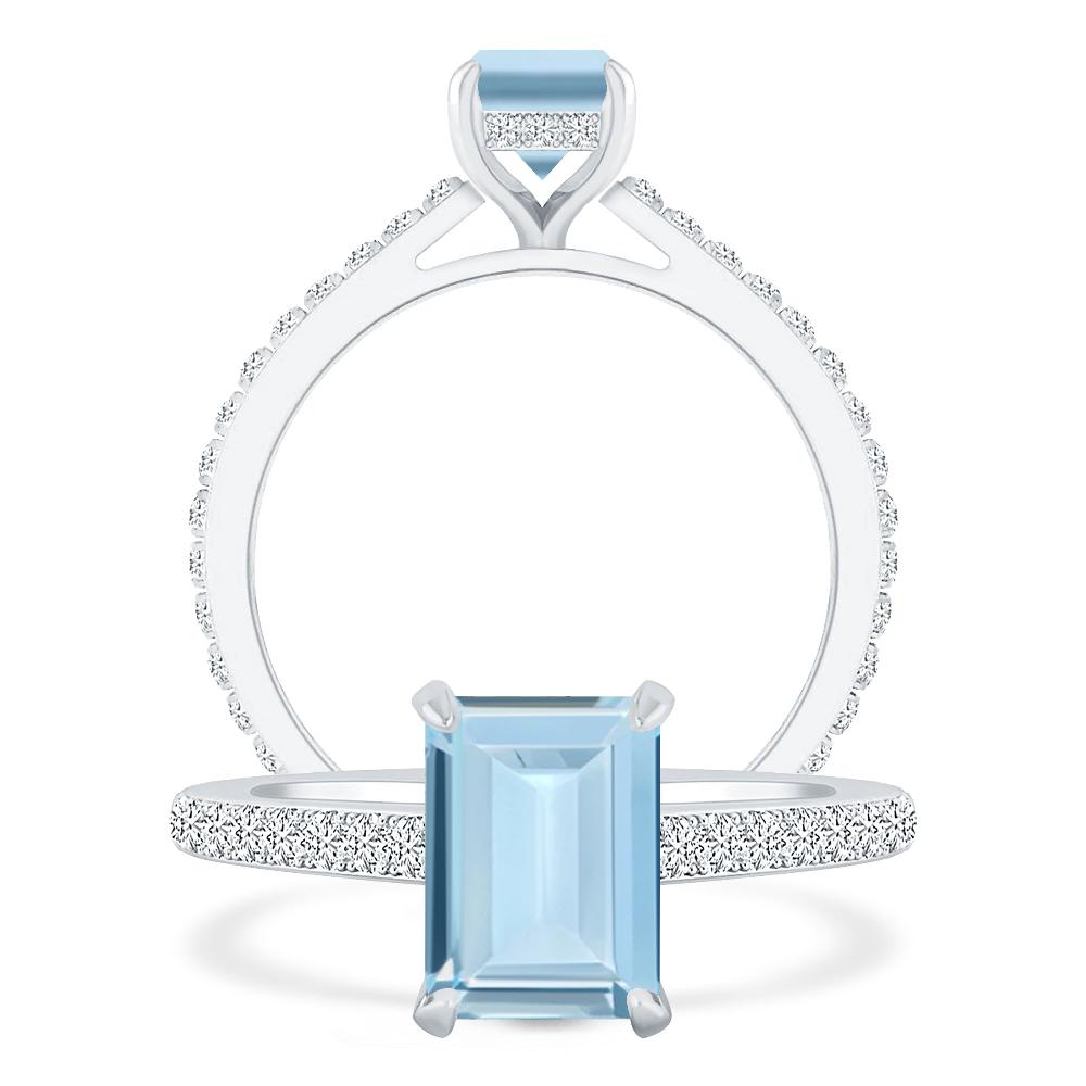 White Gold - Aquamarine