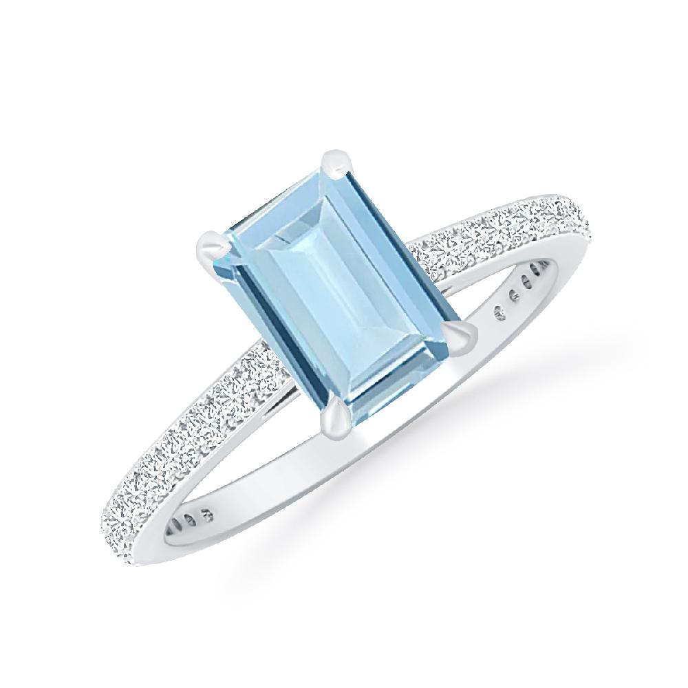 White Gold - Aquamarine