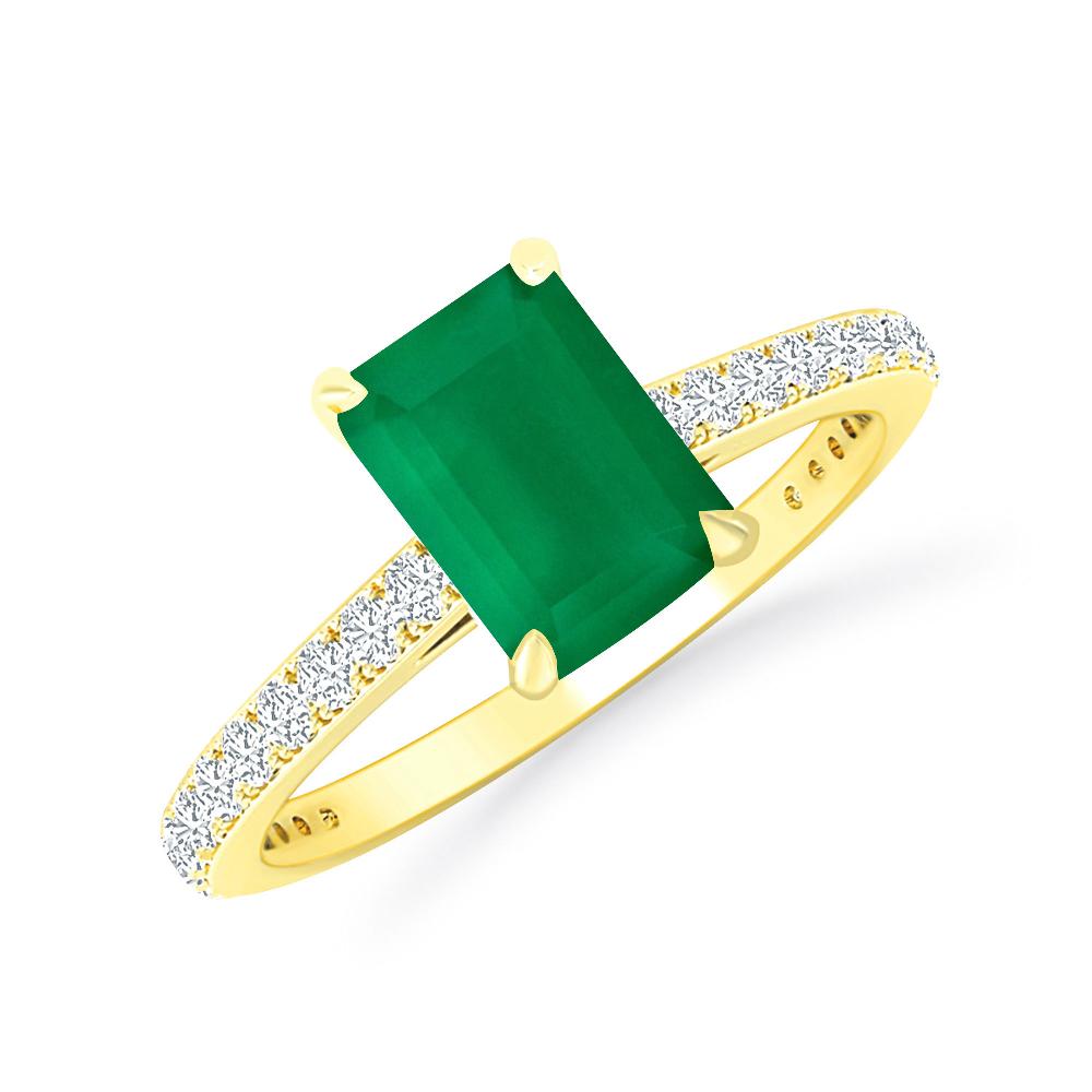 Yellow Gold - Emerald