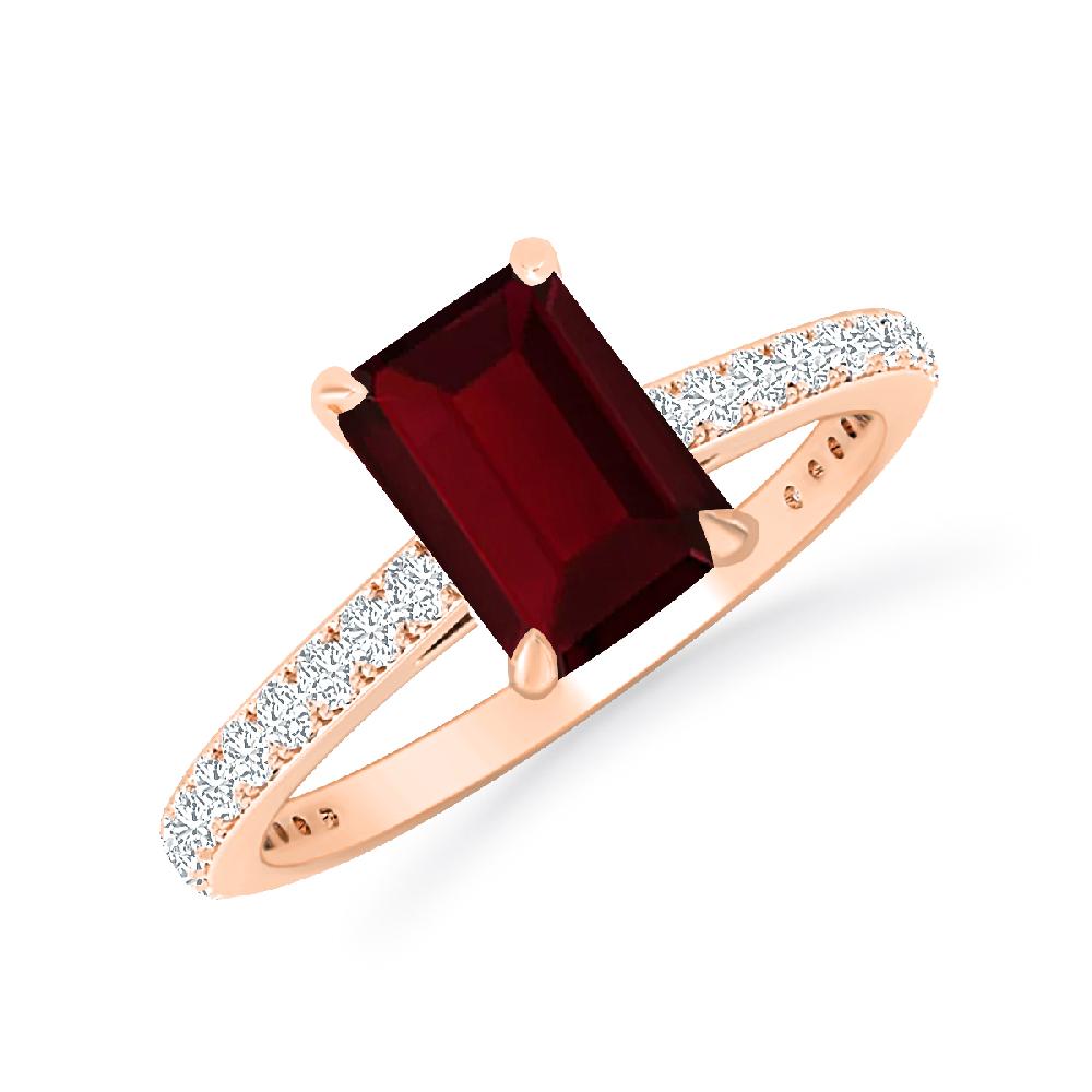 Rose Gold - Garnet