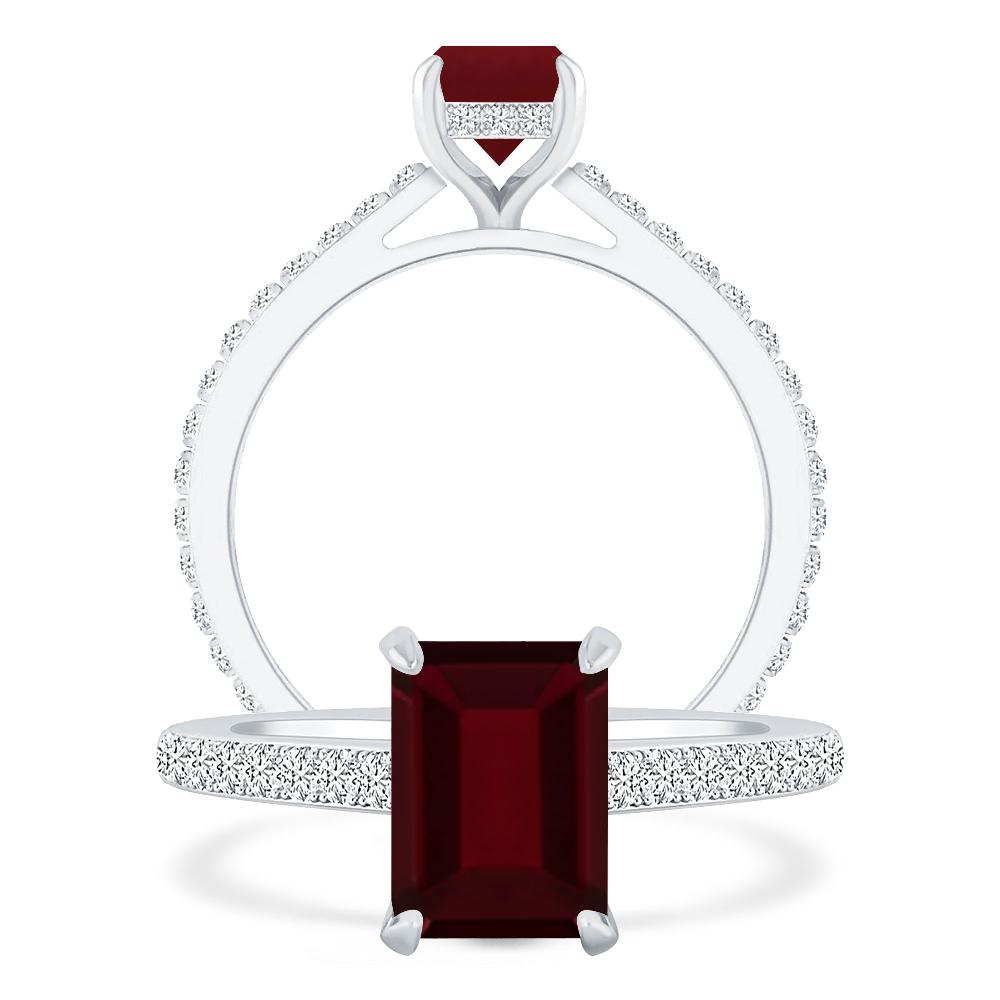 White Gold - Garnet