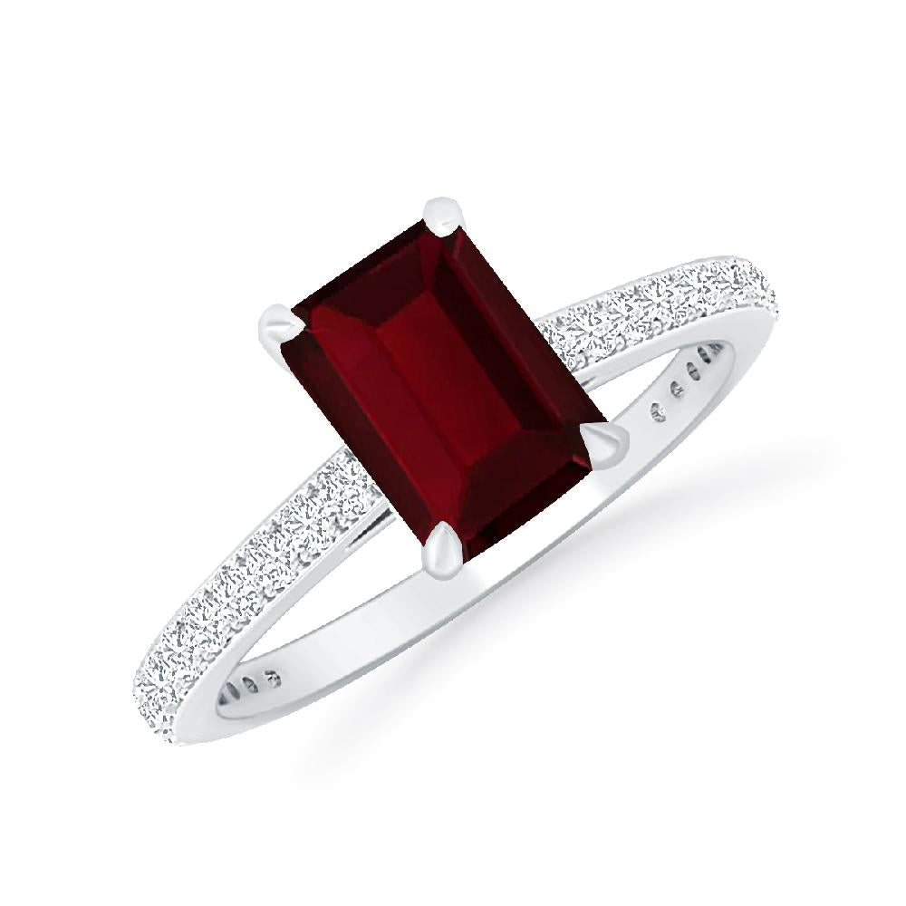 White Gold - Garnet