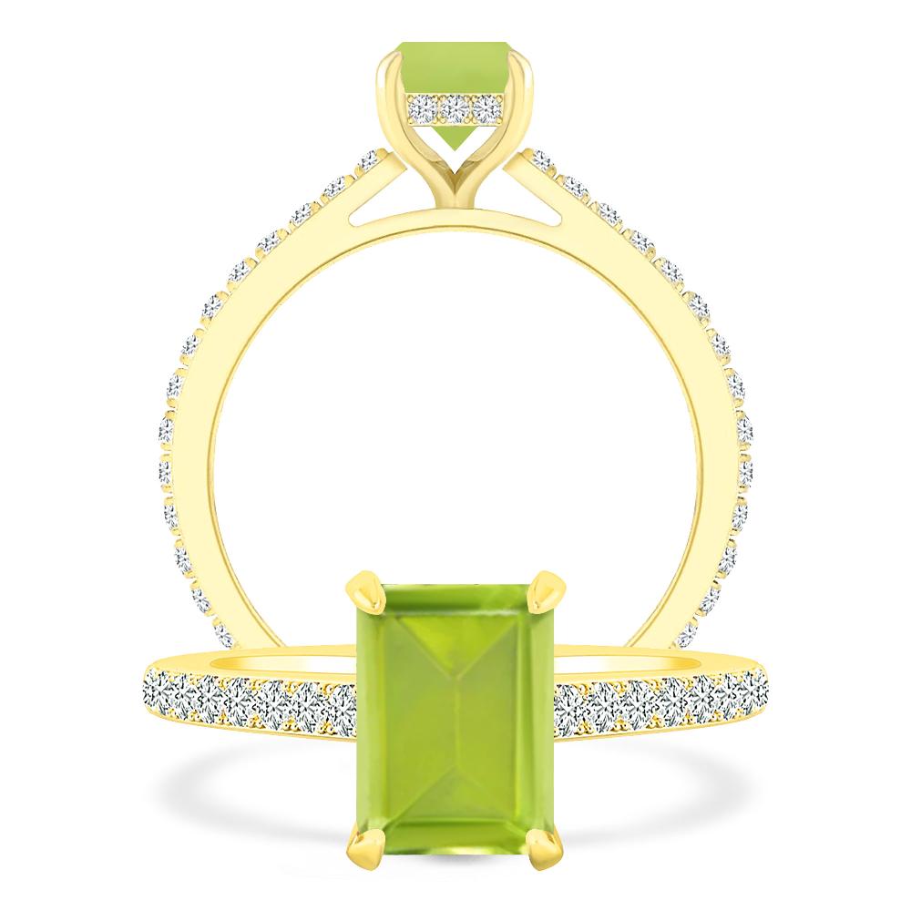 Yellow Gold - Peridot