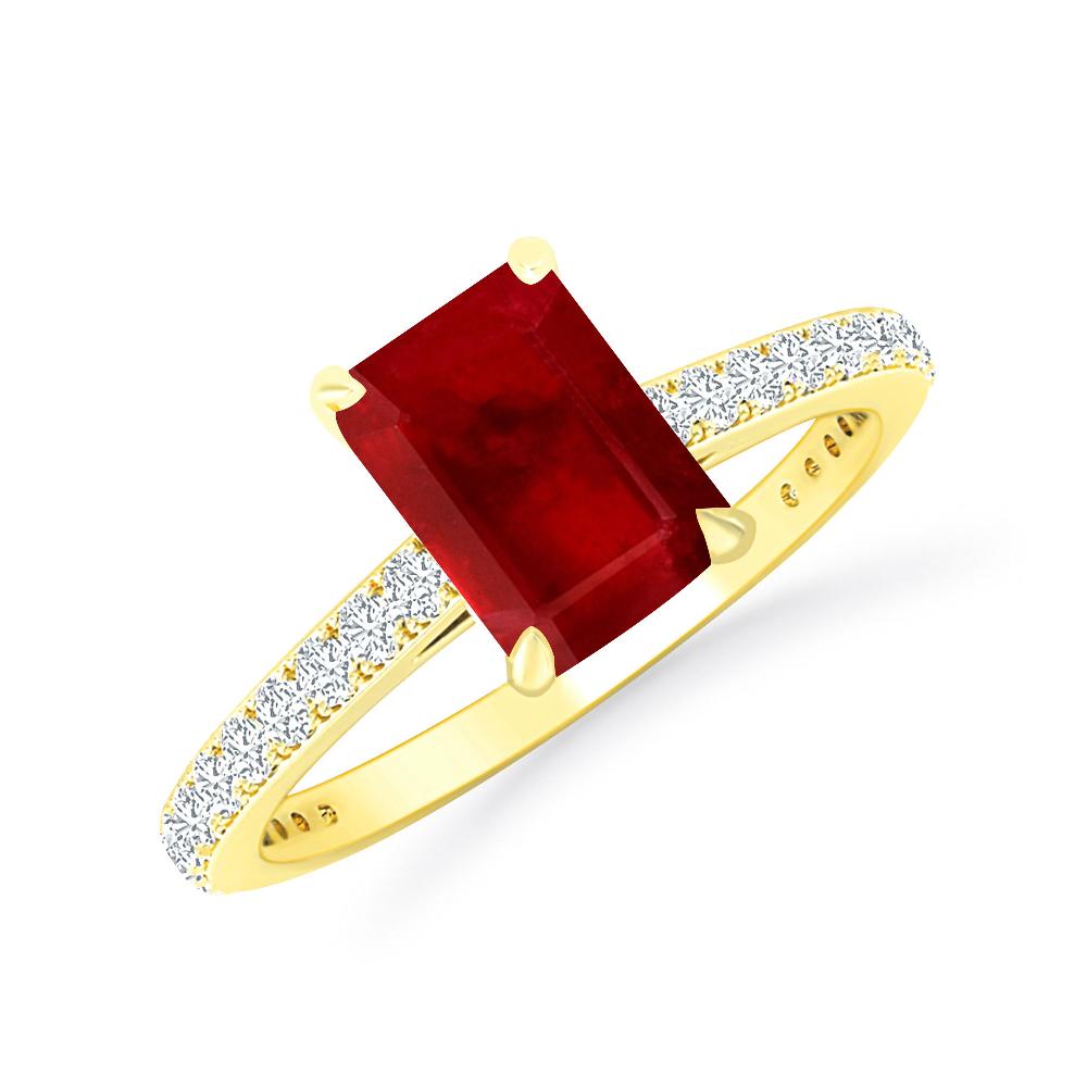 Yellow Gold - Ruby