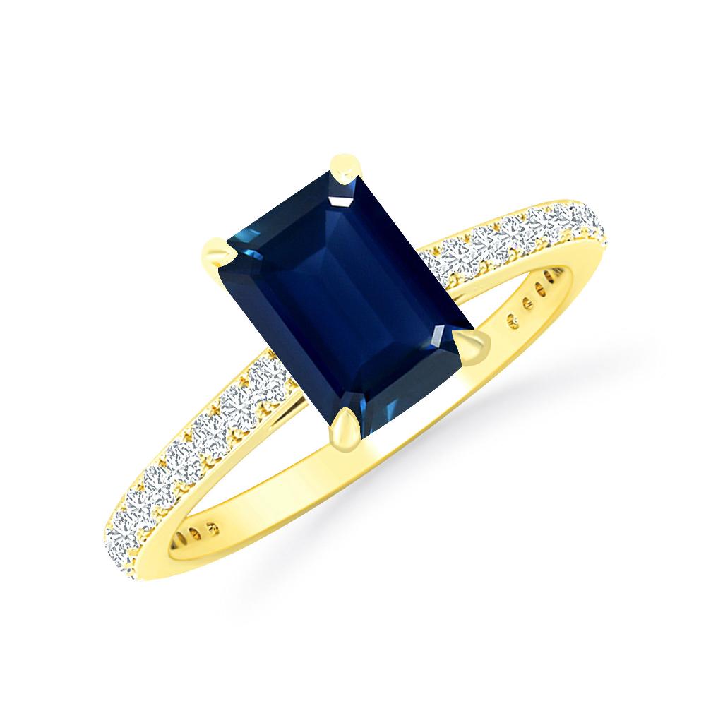 Yellow Gold - Sapphire