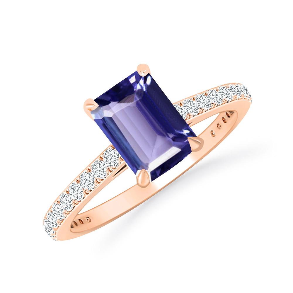 Rose Gold - Tanzanite