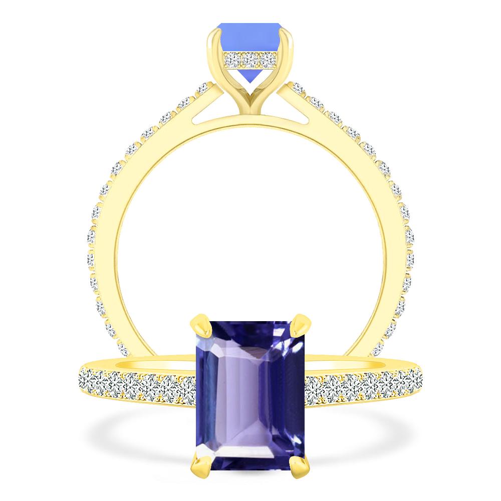 Yellow Gold - Tanzanite