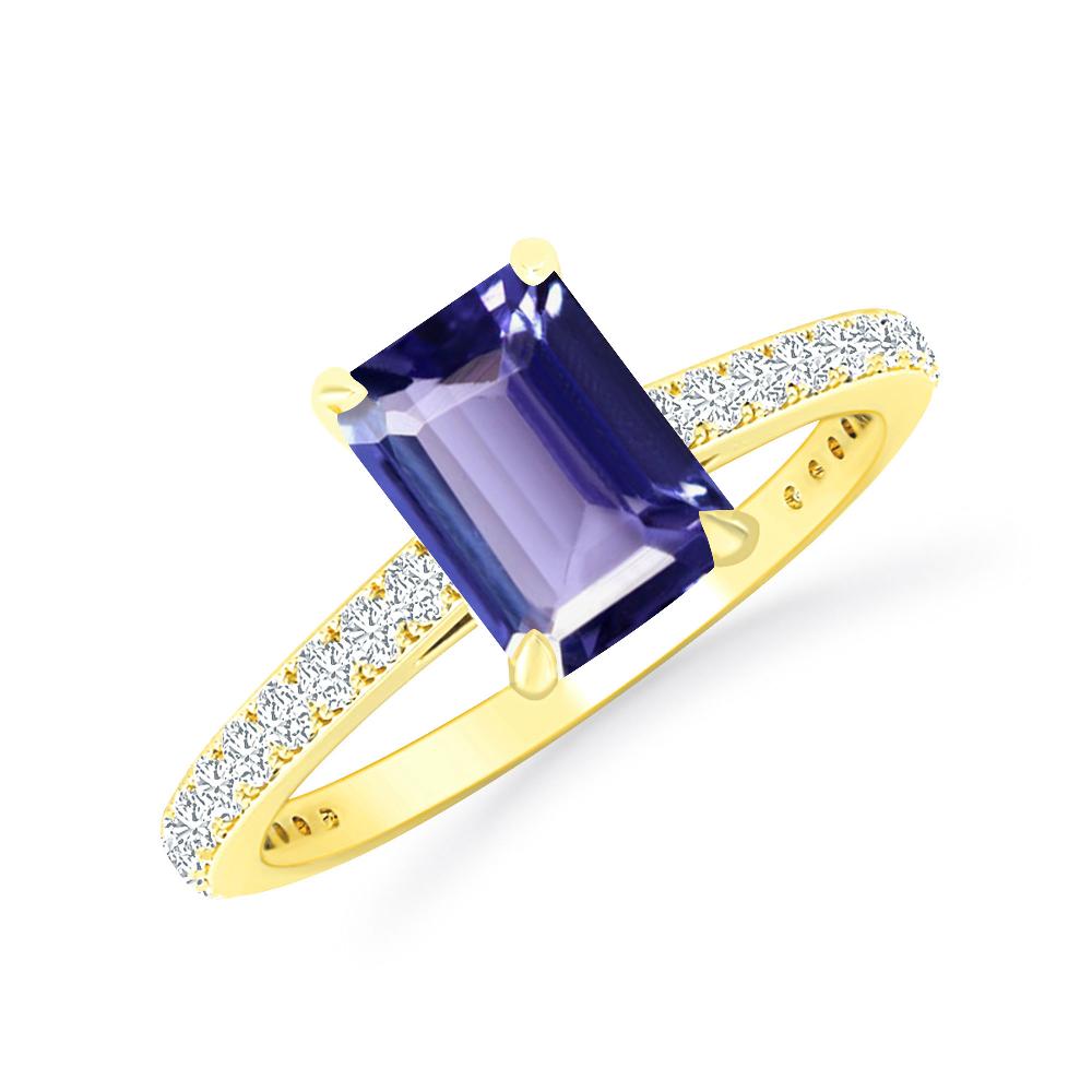 Yellow Gold - Tanzanite