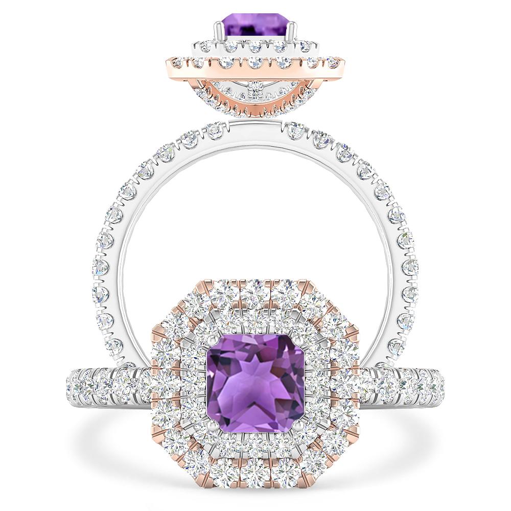 White Gold - Amethyst