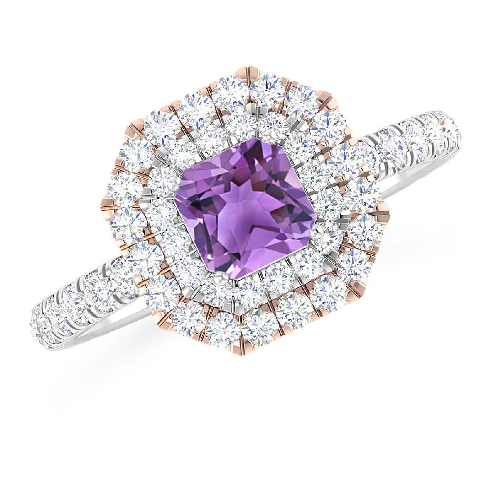 White Gold - Amethyst