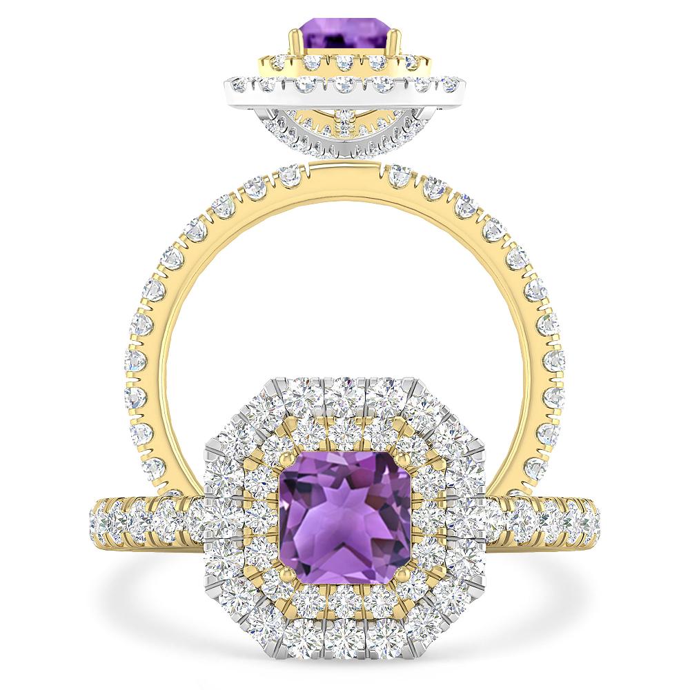 Yellow Gold - Amethyst