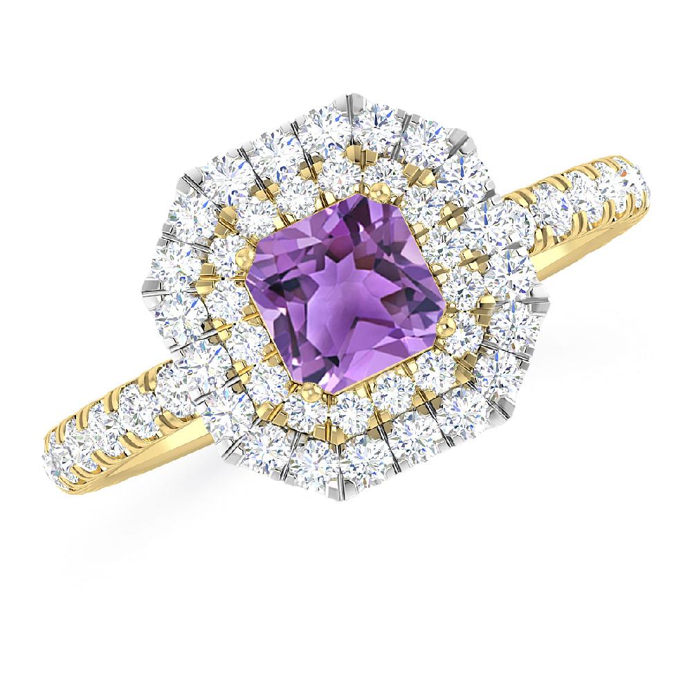 Yellow Gold - Amethyst
