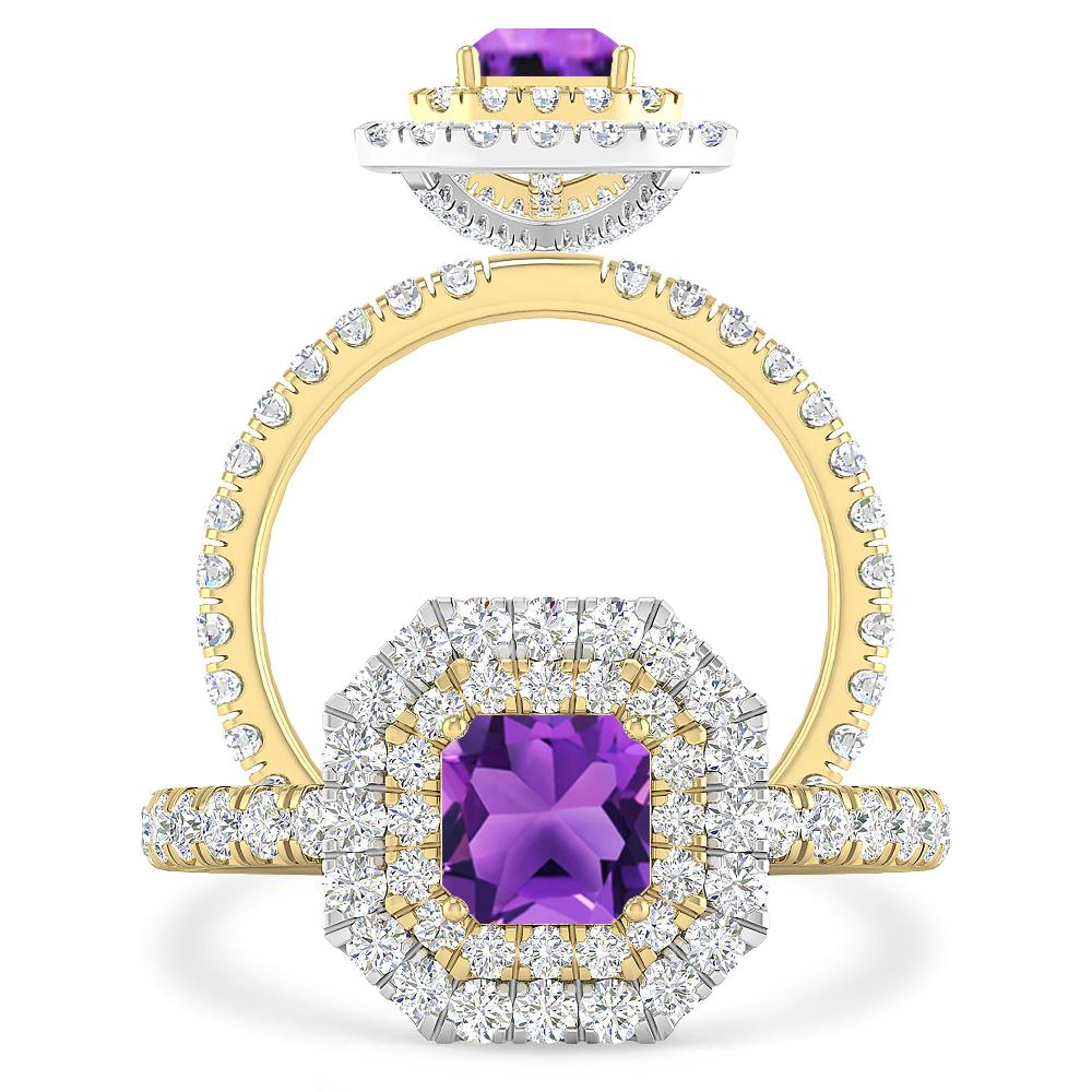 Yellow Gold - Amethyst