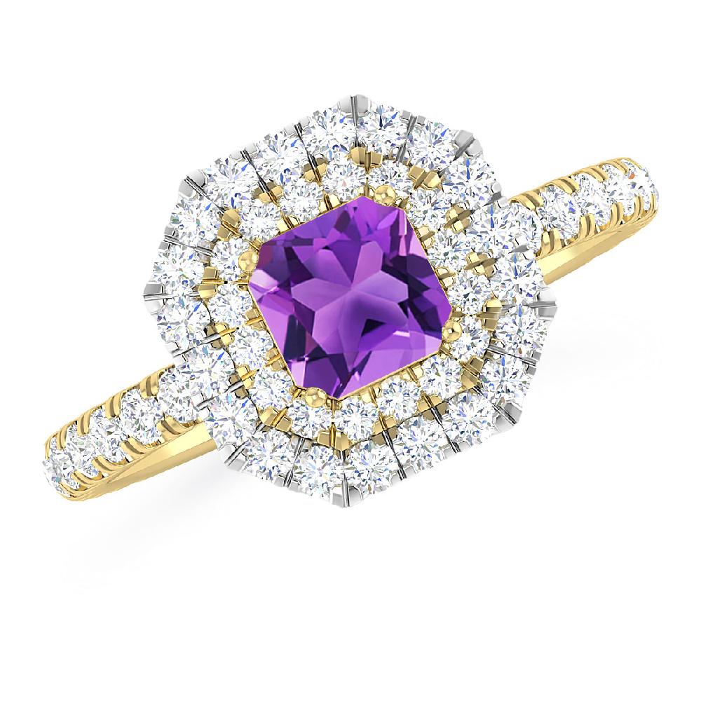 Yellow Gold - Amethyst