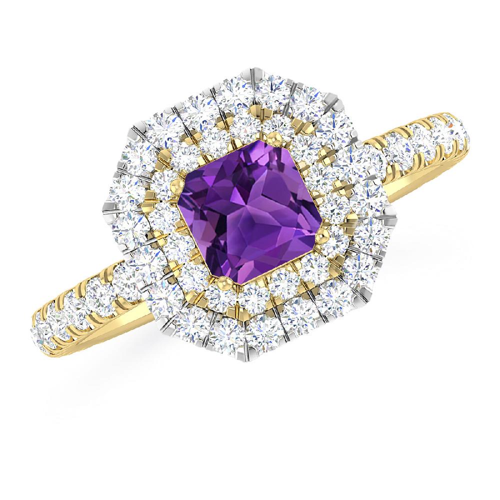 Yellow Gold - Amethyst