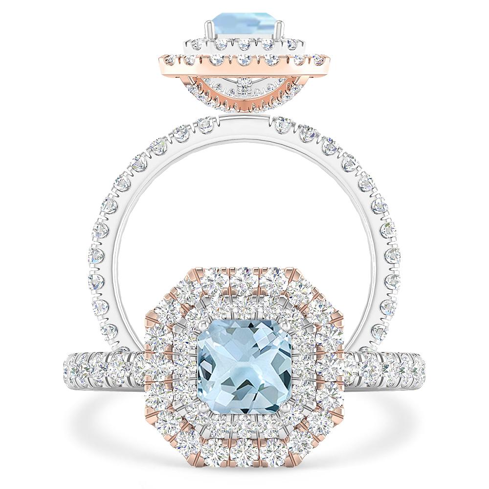 White Gold - Aquamarine