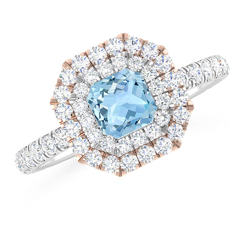 White Gold - Aquamarine