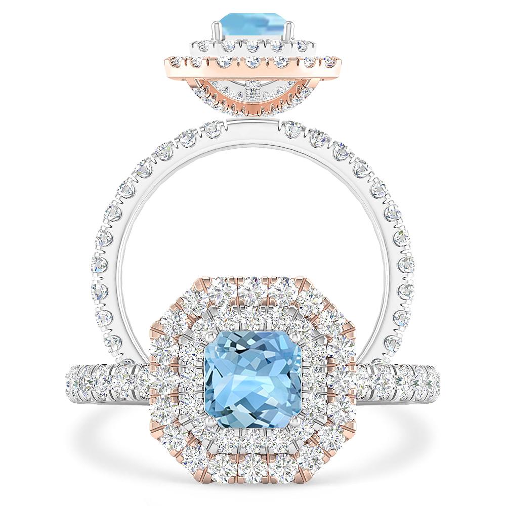 White Gold - Aquamarine