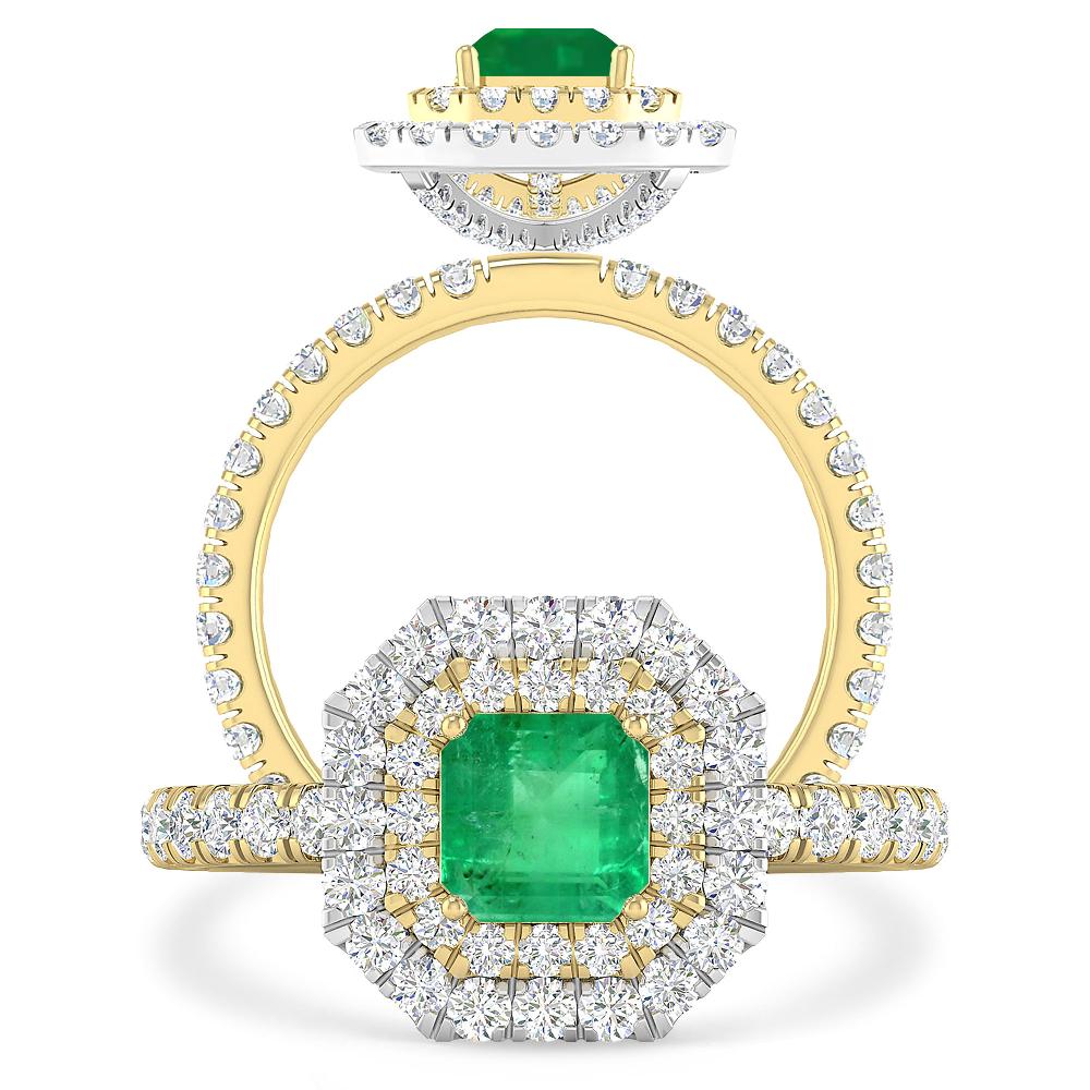 Yellow Gold - Emerald