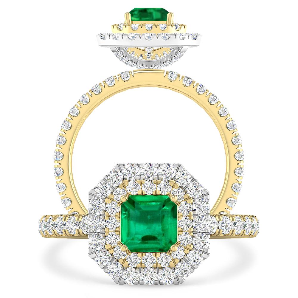 Yellow Gold - Emerald