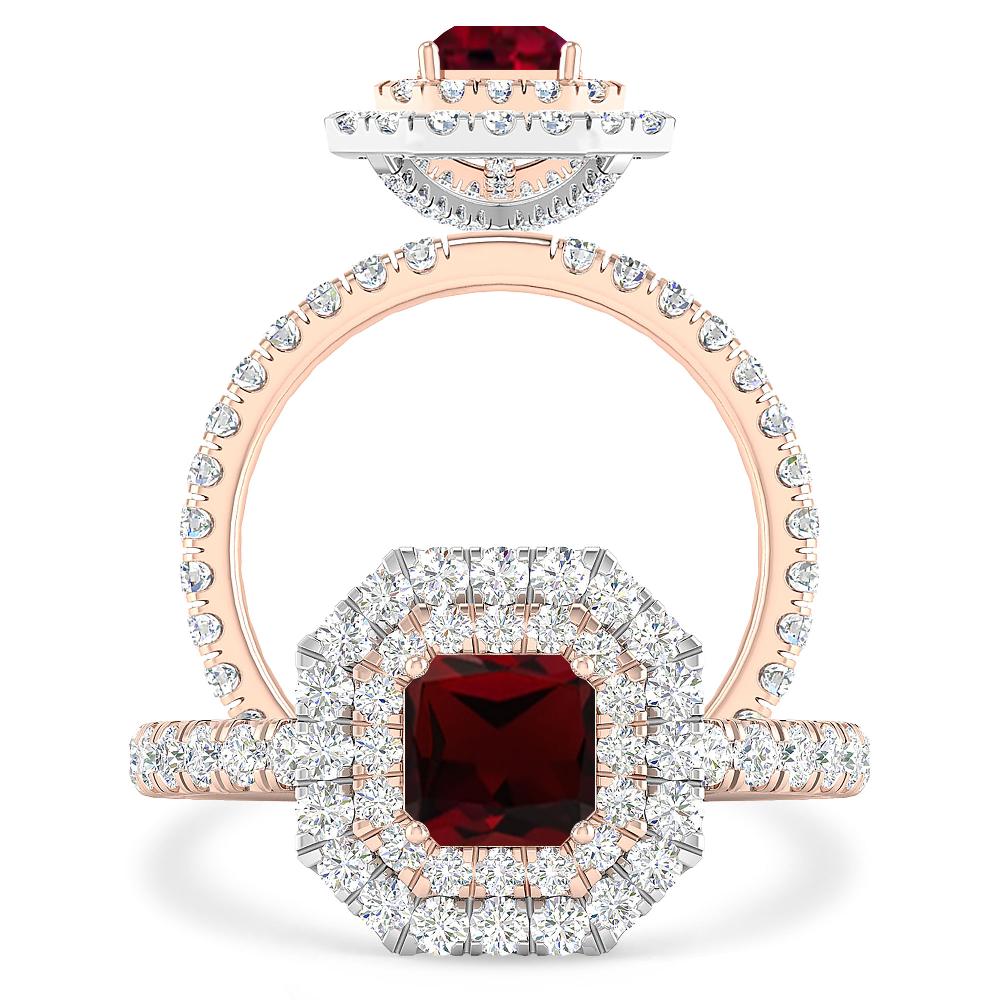 Rose Gold - Garnet