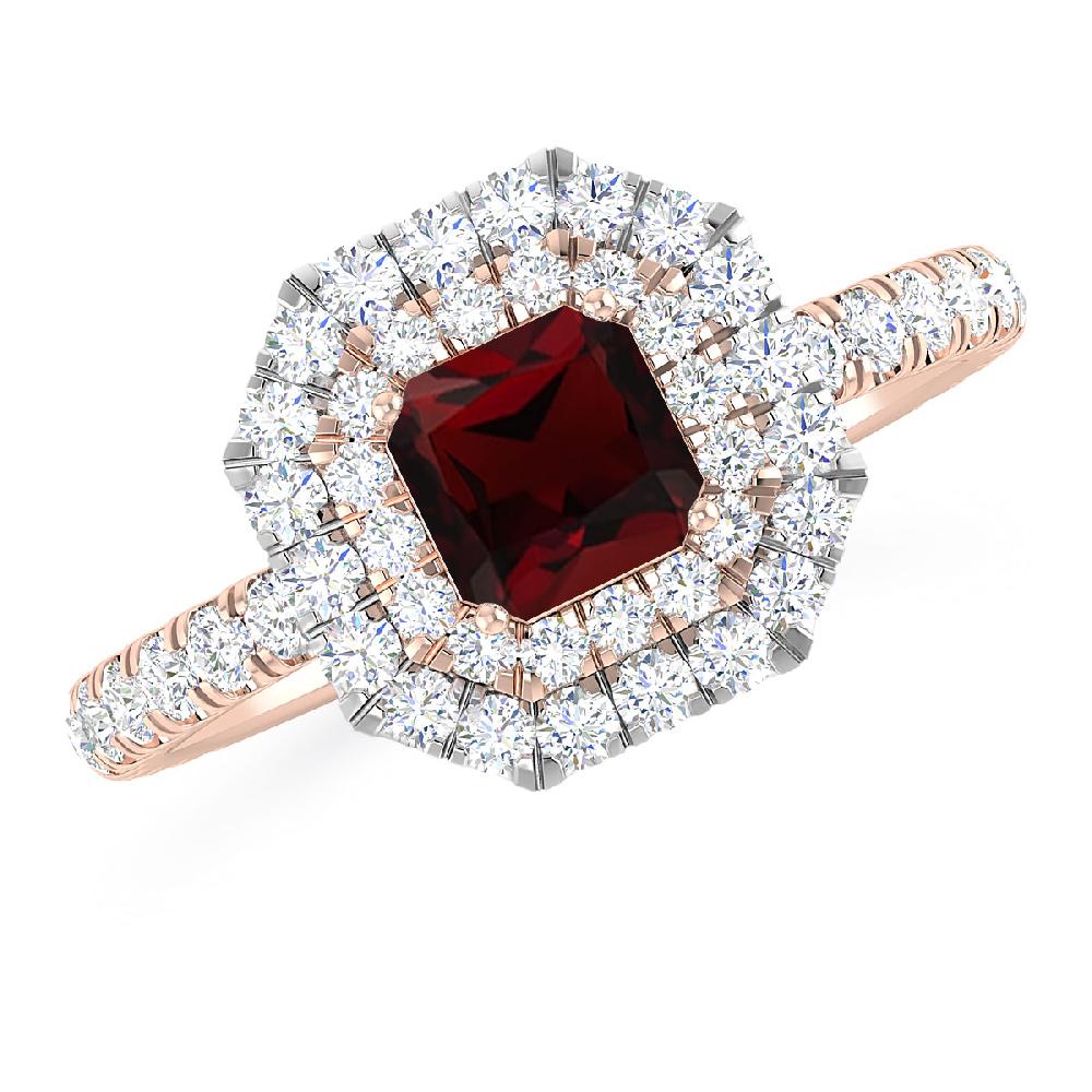 Rose Gold - Garnet