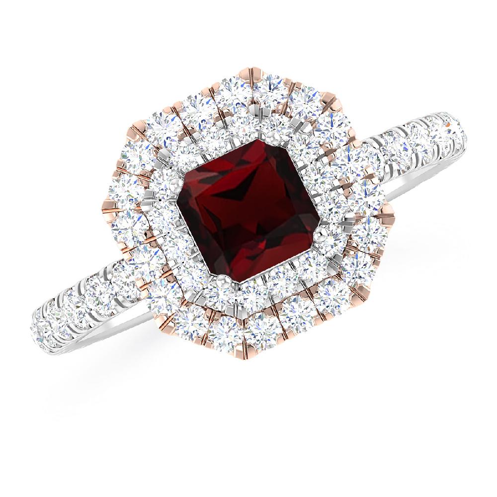 White Gold - Garnet