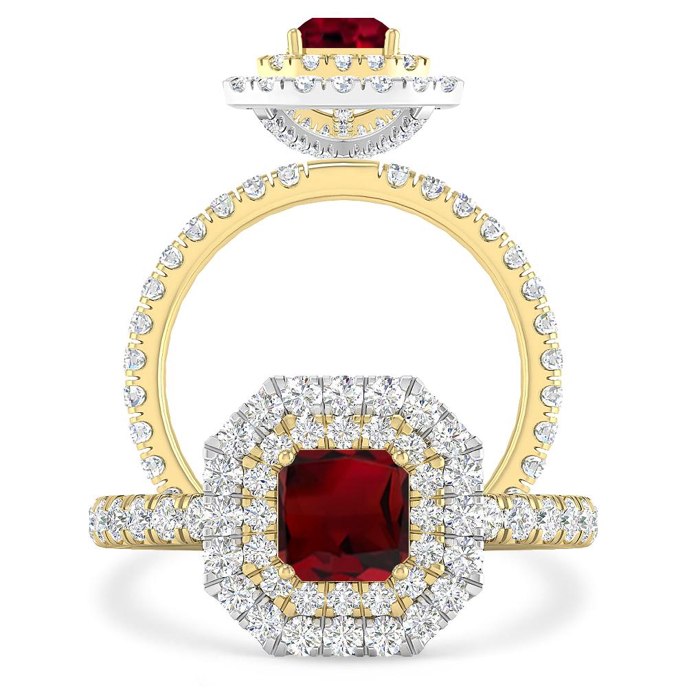 Yellow Gold - Garnet