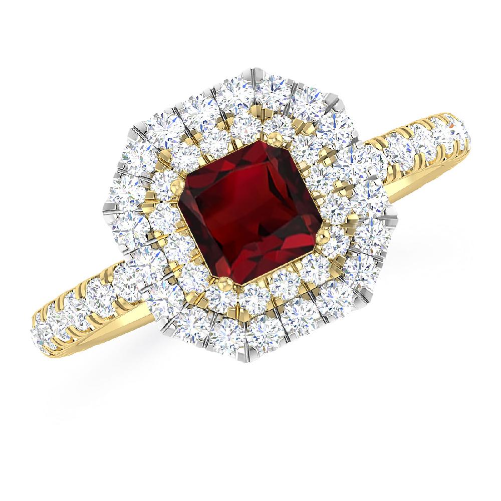 Yellow Gold - Garnet