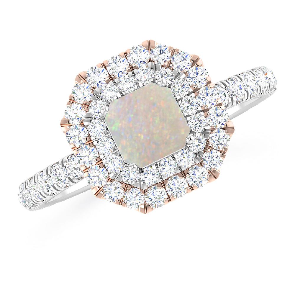 White Gold - Opal