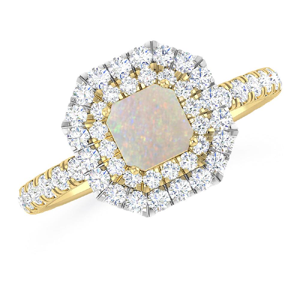 Yellow Gold - Opal