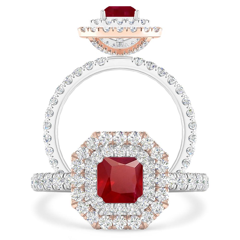 White Gold - Ruby