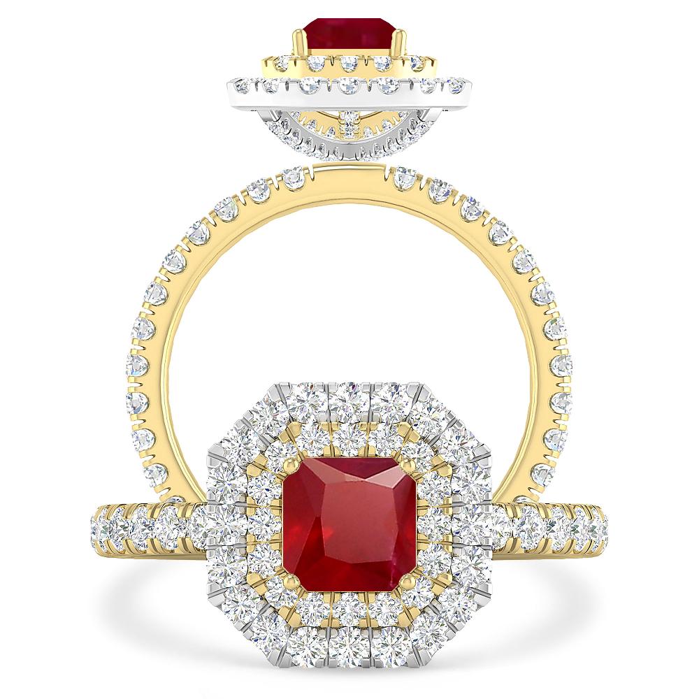 Yellow Gold - Ruby