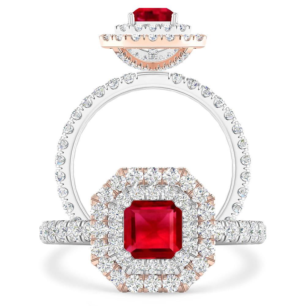 White Gold - Ruby