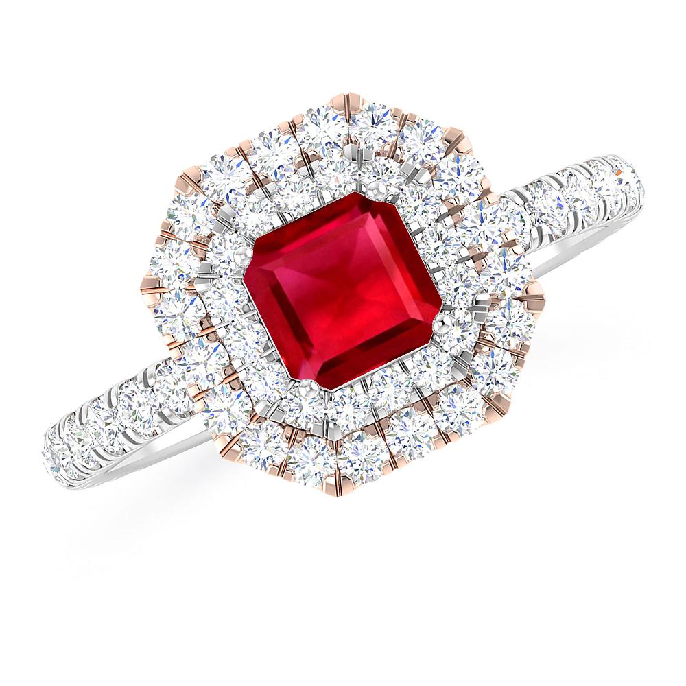 White Gold - Ruby