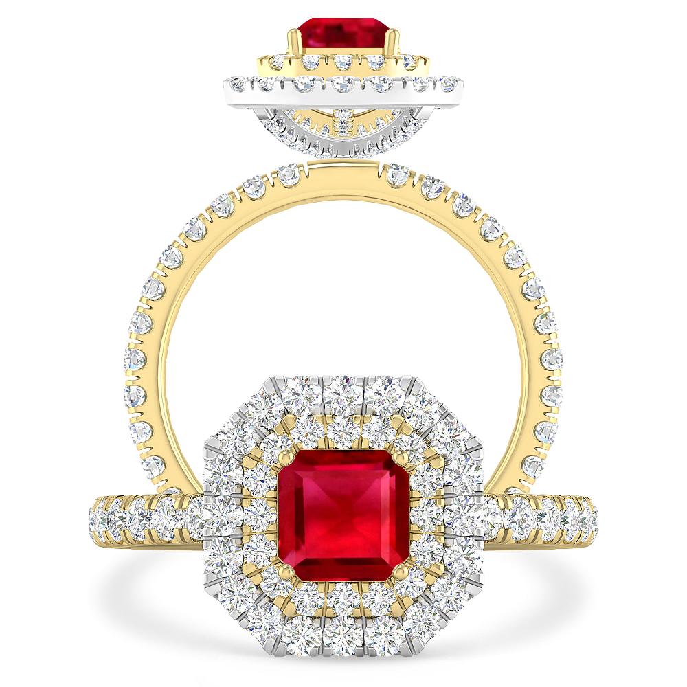 Yellow Gold - Ruby