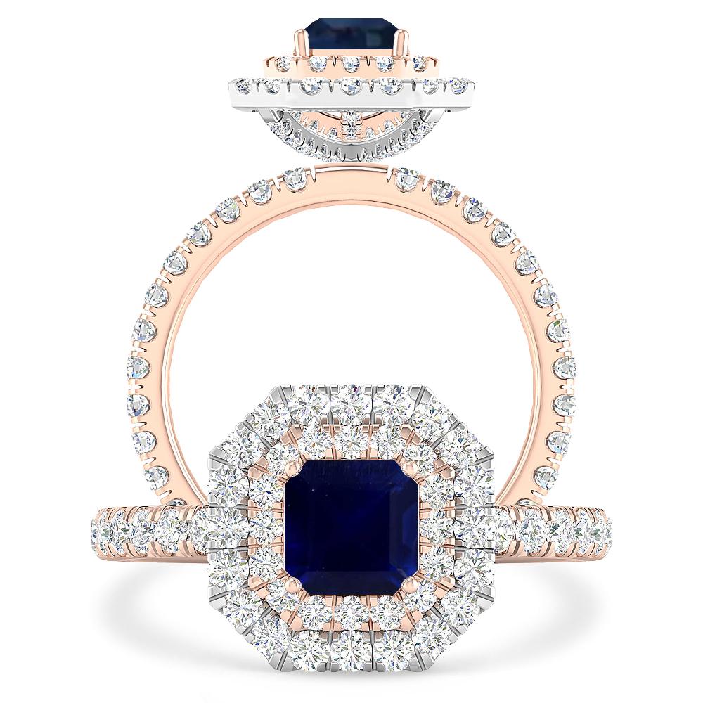 Rose Gold - Sapphire
