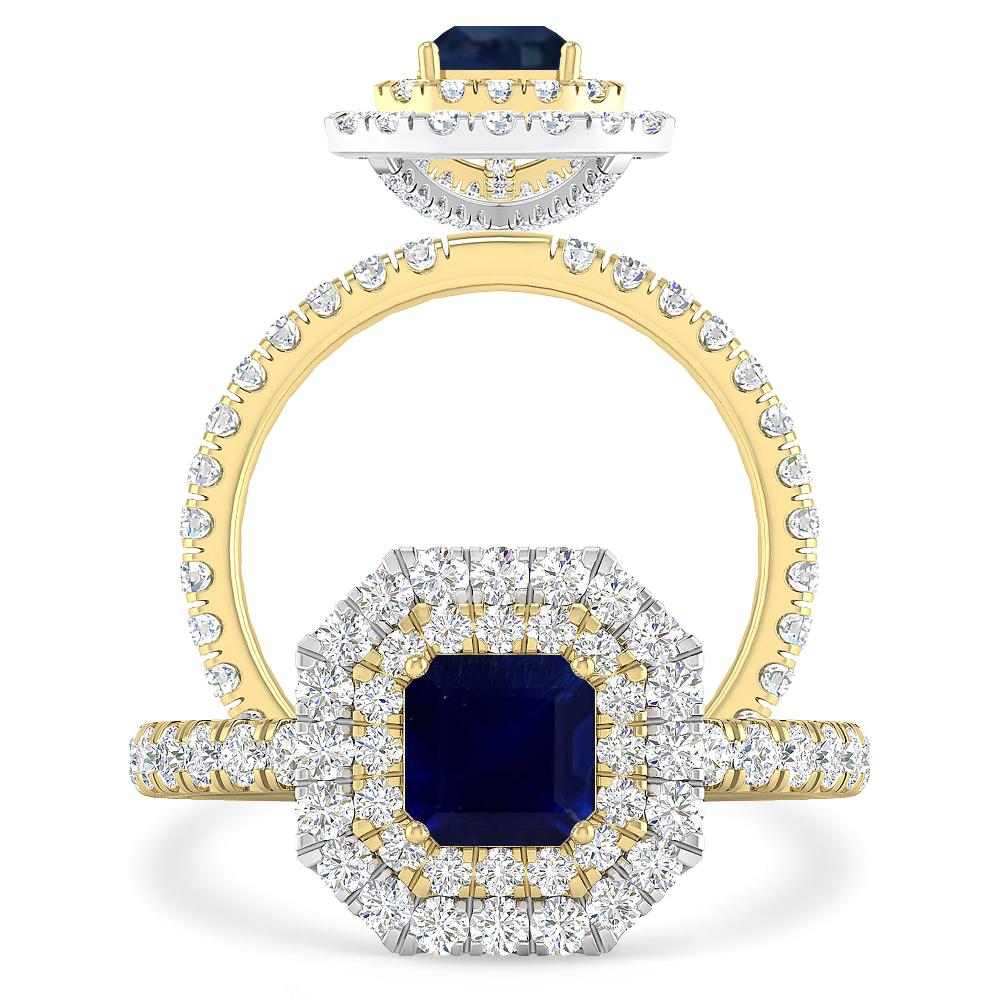 Yellow Gold - Sapphire