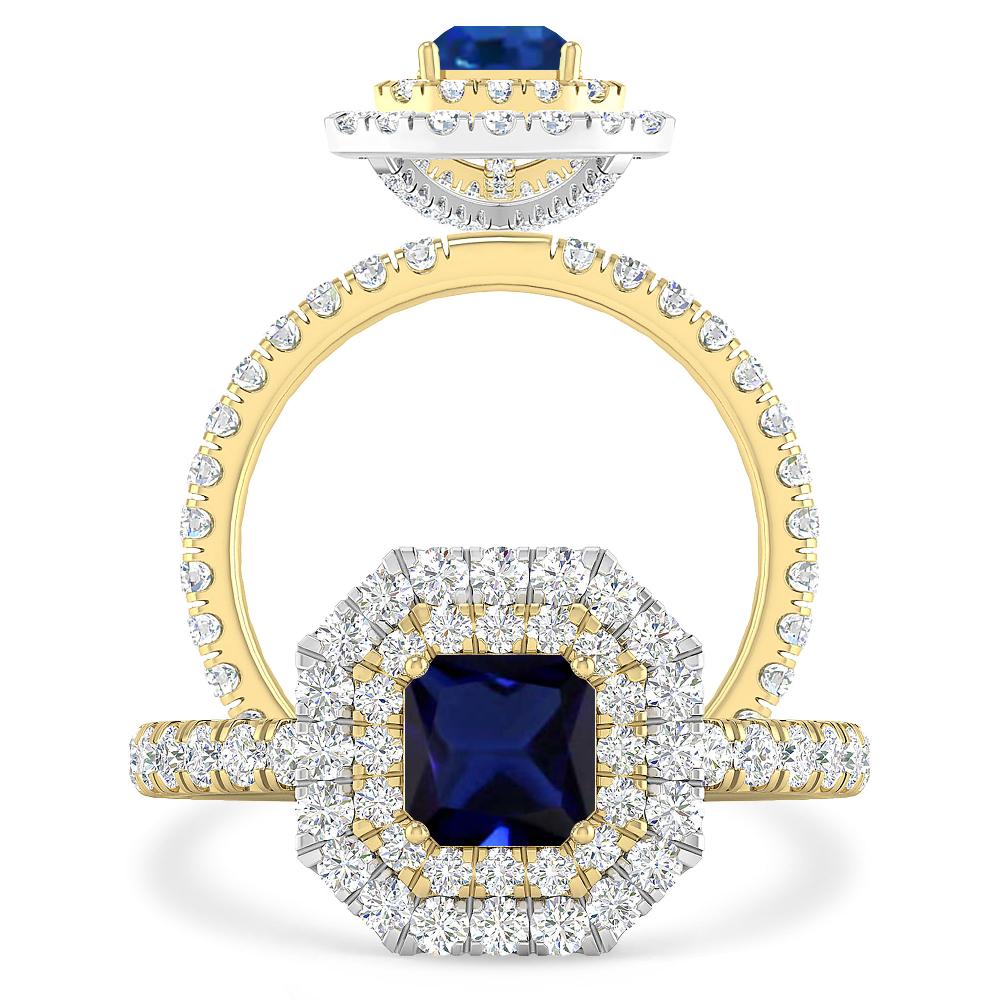 Yellow Gold - Sapphire