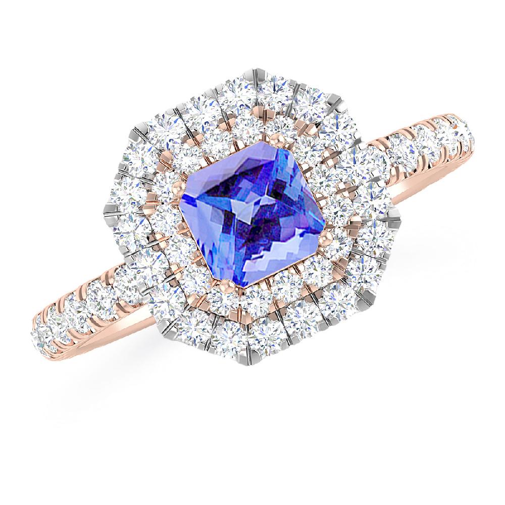 Rose Gold - Tanzanite